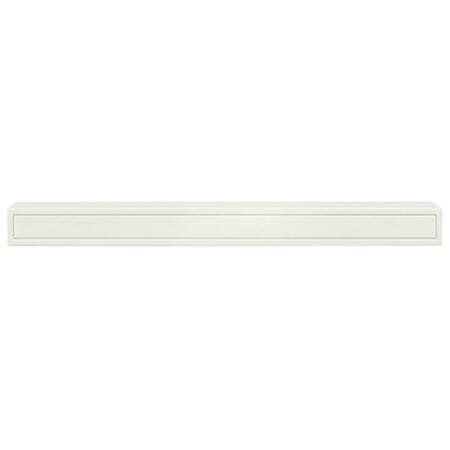 PEARL MANTELS 72 in. The Sarah Mantel Shelf with MDF Paint, White 612-72
